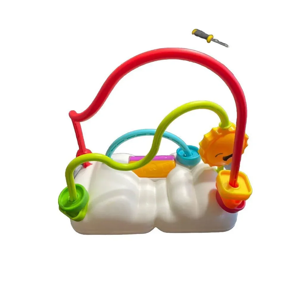 Fisher Price Chasing Rainbows Bead Maze Infant 6M+ Toddler Developmental Toy EUC